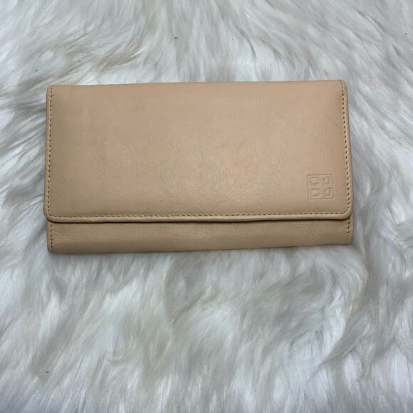 Dudu Pale Peach Leather Wallet - Picture 1 of 7